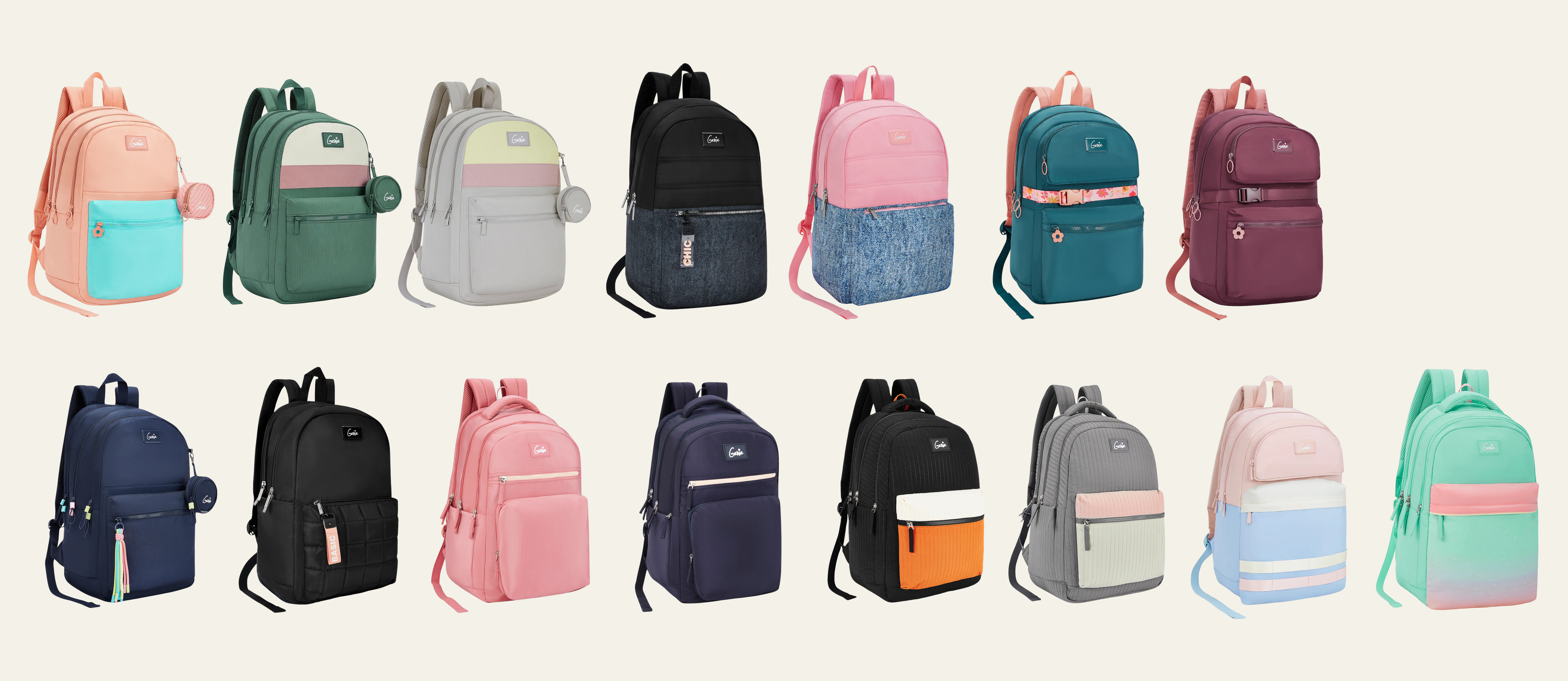 2025 and 2026 Korean-aesthetic backpack ranges